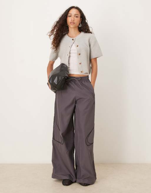 adidas Originals - Teamgeist - Pantaloni sportivi oversize grigi e neri