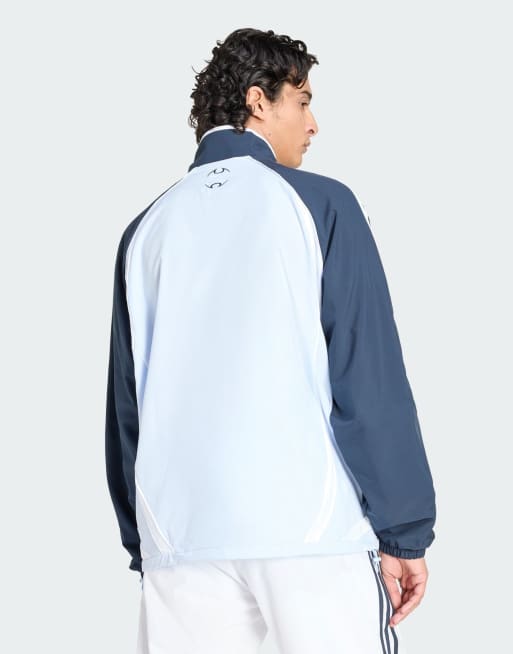 adidas Originals – Teamgeist – Sweatshirt in Crystal Sky mit kurzem Reißverschluss, 2 von 4