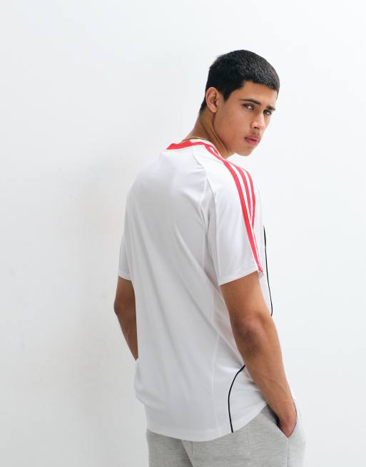 adidas Originals - Teamgeist - T-shirt bianca e rossa, 3 di 5