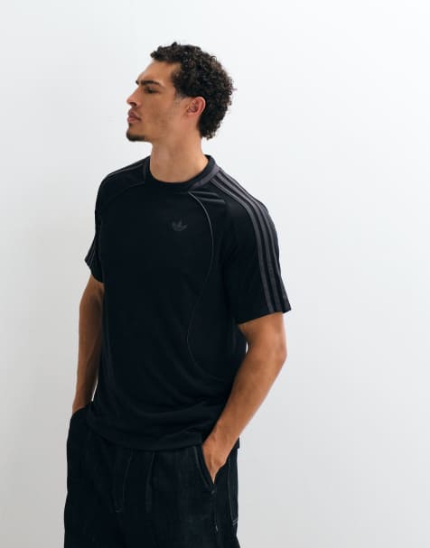 adidas Originals teamgeist t-shirt in black