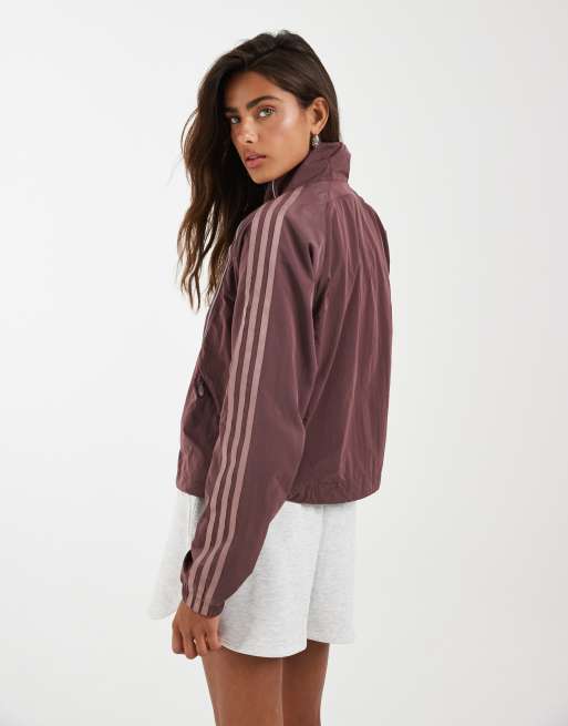 adidas Originals – Teamgeist – Trainingsjacke in Burgunderrot/reflektierendem Silber, 4 von 4