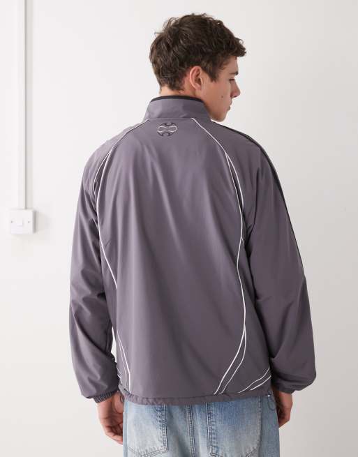 adidas Originals – Teamgeist – Trainingsoberteil in Grau und Schwarz, 3 von 5