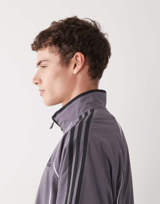 adidas Originals – Teamgeist – Trainingsoberteil in Grau und Schwarz, 4 von 5