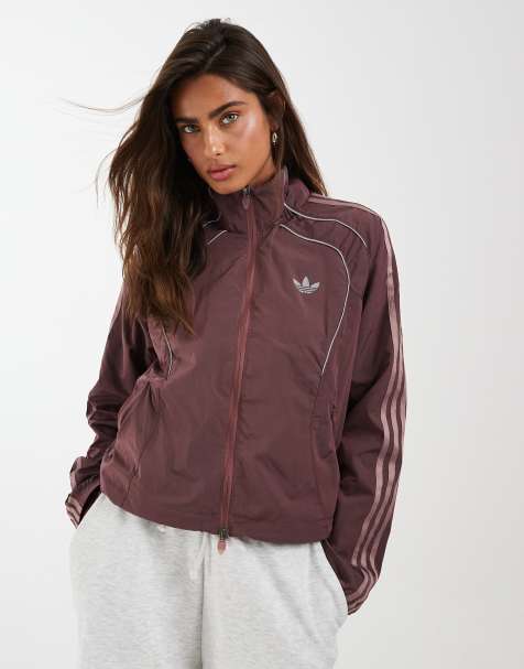 adidas Originals – Teamgeist – Vinröd och silverfärgad träningstopp - view 1