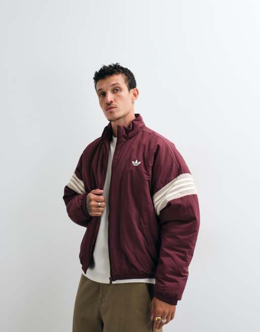 adidas Originals Teamjacke in Burgunderrot, 4 von 5