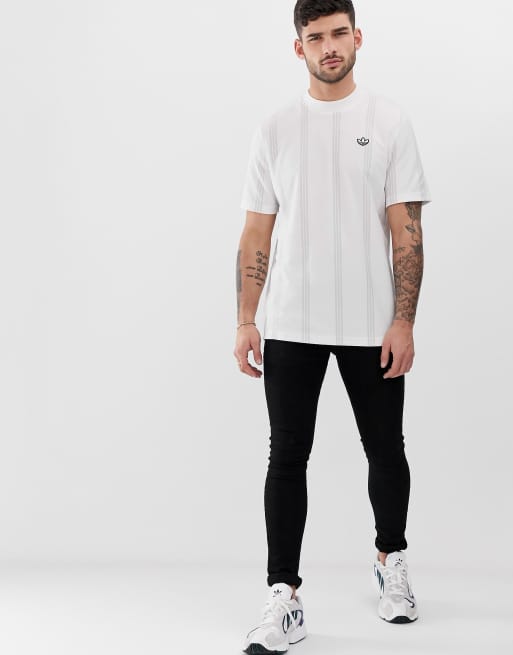 adidas Originals tennis T shirt met witte strepen ASOS