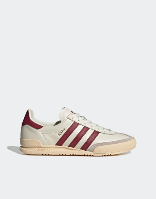 adidas Originals Terrance jeans trainers in white and beige