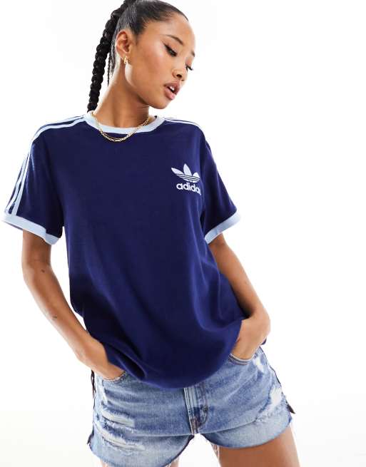 Navy adidas t shirt best sale