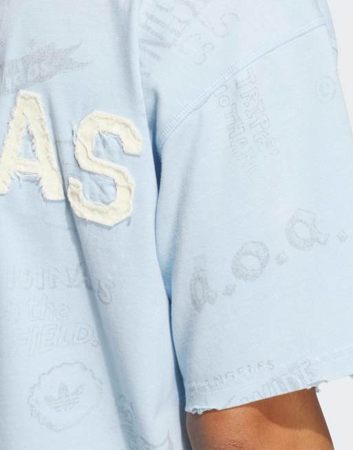 adidas Originals Texas a&m aggies Originals Varsity Grafik-T-Shirt in Clear Sky, 4 von 4