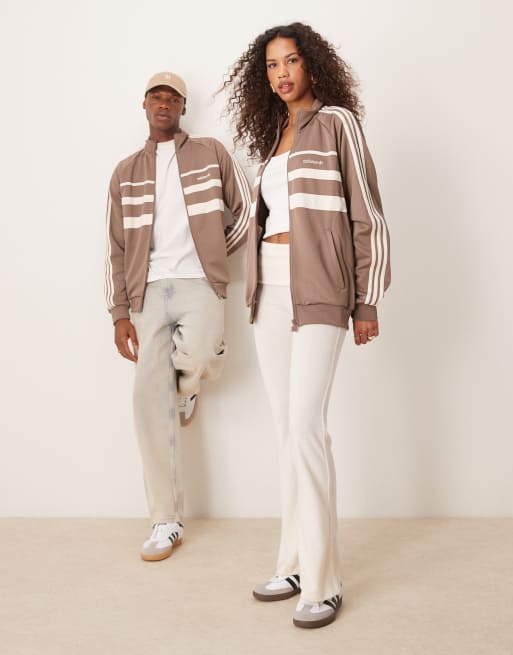 adidas Originals The First track top in brown | ASOS