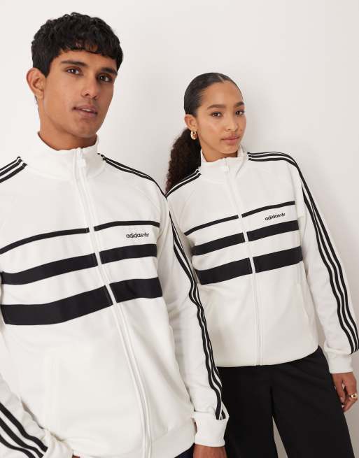 adidas Originals – The First – Trainingsjacke in Weiß und Schwarz, 3 von 4
