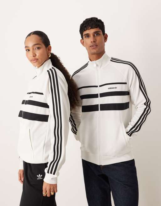 adidas Originals – The First – Trainingsjacke in Weiß und Schwarz, 4 von 4
