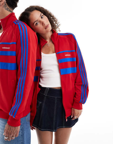 adidas Originals – The First – Trainingsoberteil in Rot - view 1
