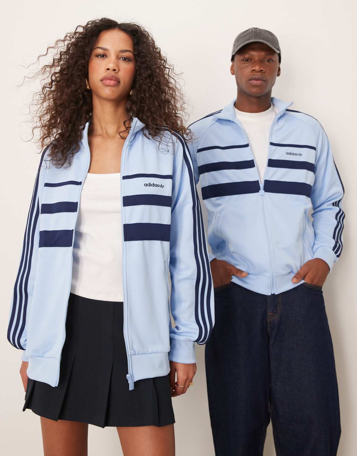 adidas Originals The First unisex track top in blue