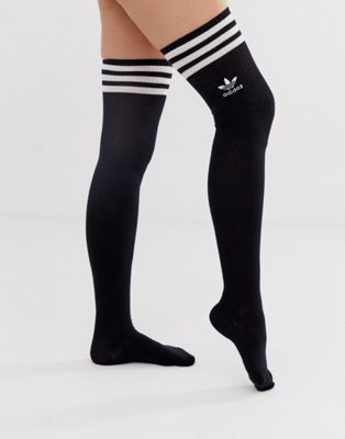 adidas black long socks