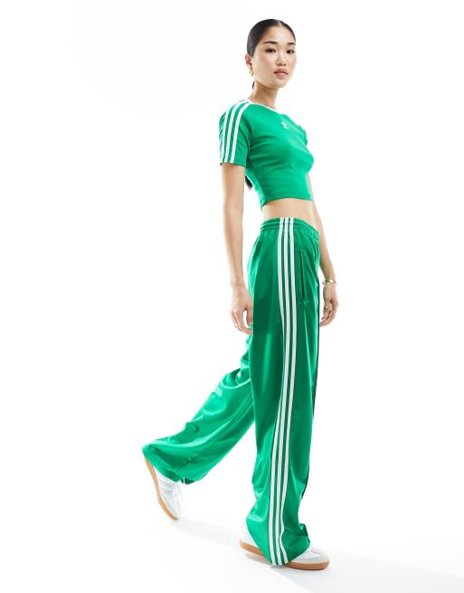 adidas Originals varsity adibreak trousers in green