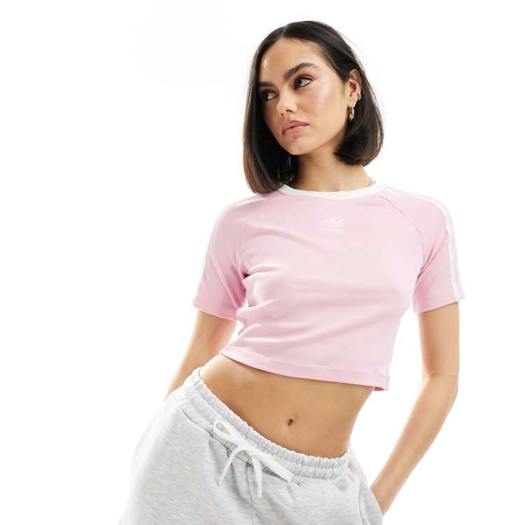 ☆adidas☆ Baby Crop Tee Pink Beige Genuine Adidas Baby Crop Tea -Pink Beige / JN3014 | eBay