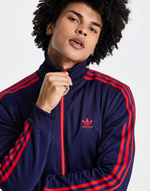 Navy track jacket hot sale