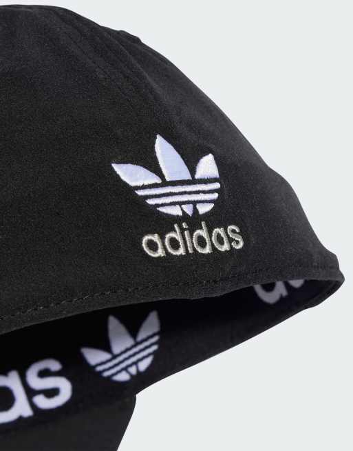 adidas Originals three stripe cap in black, 4 of 4