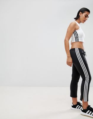 adidas originals adicolor three stripe cigarette pant in black