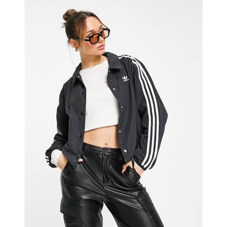 Adidas coach outlet jacket black