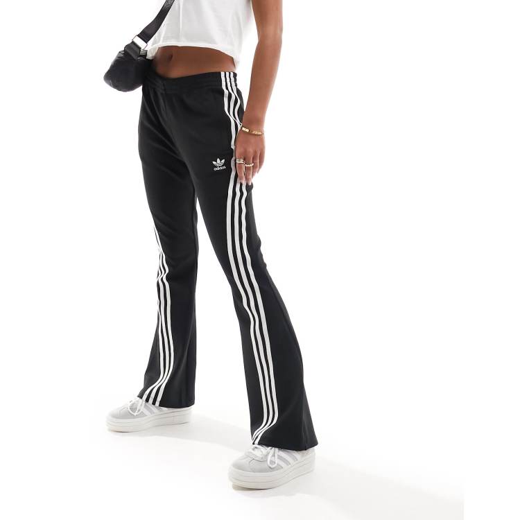 adidas Originals 3 Stripes Flared Pants Black