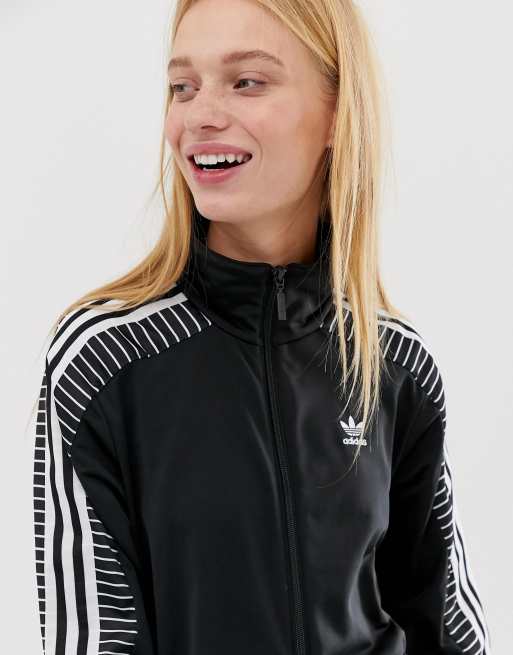 Adidas high collar store track jacket