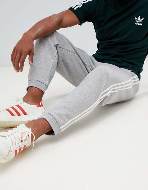 adidas Originals three stripe Joggers In Grey DH5802