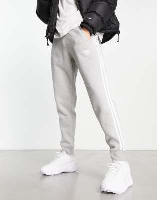 adidas Originals adidas Originals three stripe joggers in grey