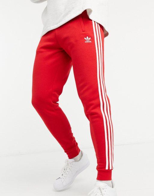 Adidas originals shop joggers red