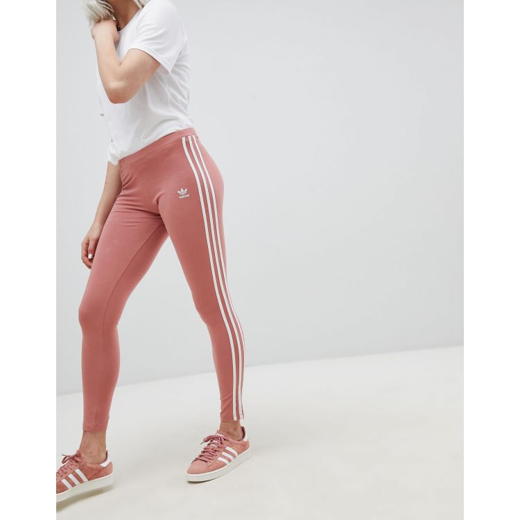 adidas Originals Womens 3 Stripes Leggings - Pink