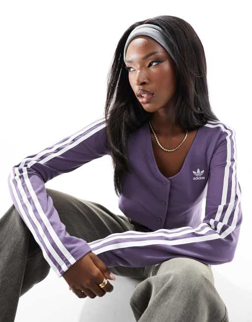 Adidas 3 stripe sales long sleeve women's