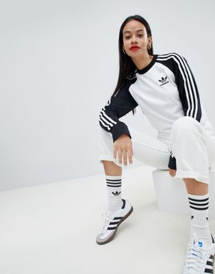 adidas originals white with black stripes