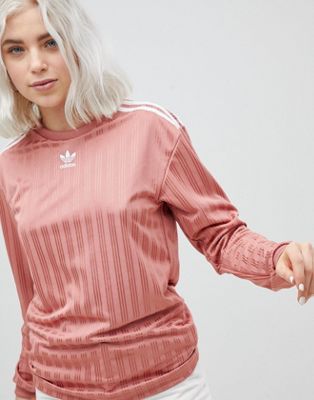 pink long sleeve adidas top