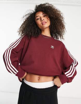 Crop top adidas on sale bordeaux