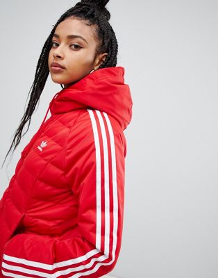 adidas red stripe jacket