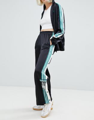 adidas original three stripe track pant with vintage logo