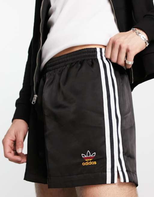 adidas Originals three stripe shorts in black | ASOS