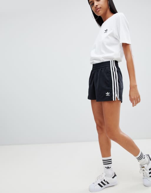 Adidas originals womens 2024 3 stripe poly short