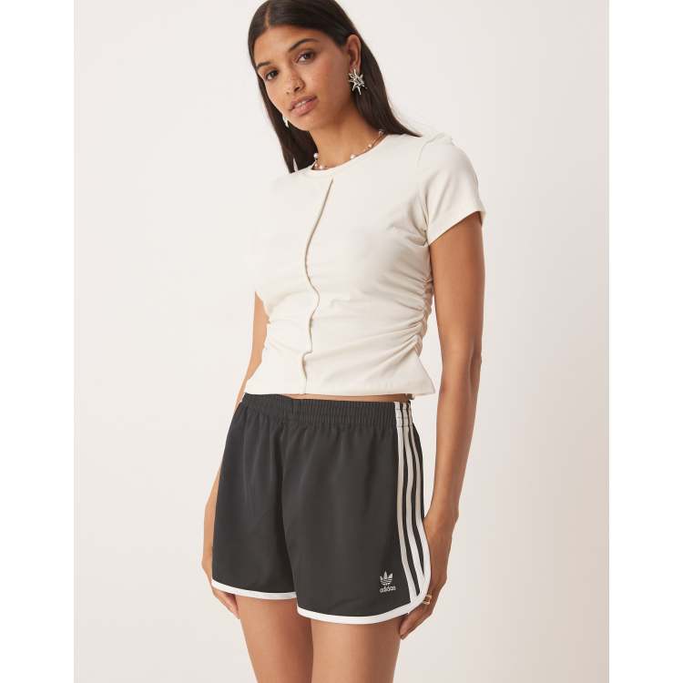 【adidas Originals】 three stripe sprinter shorts(送料無料） adidas Originals three stripe sprinter shorts in black | ASOS