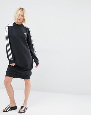 adidas originals three stripe sweatshirt dress