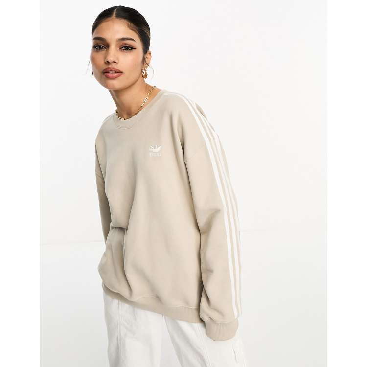 Adidas beige outlet sweatshirt