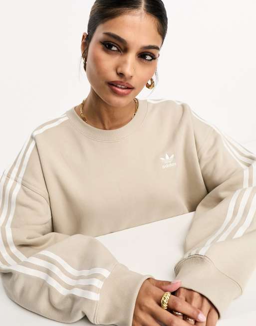 Adidas store cream sweater