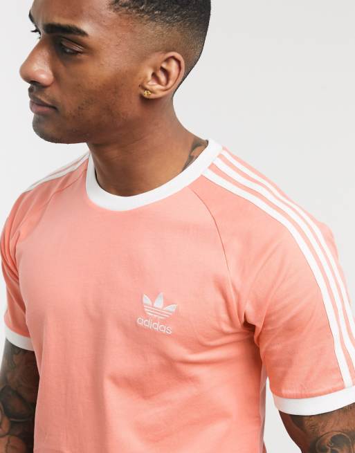 Mens pink adidas originals cheap t shirt