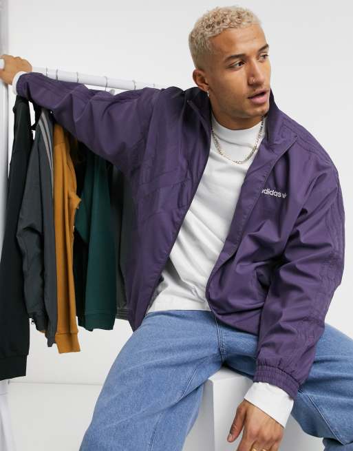 Purple adidas hot sale jacket mens