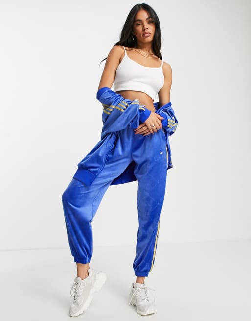 adidas Velour Track Pants - Blue, adidas US