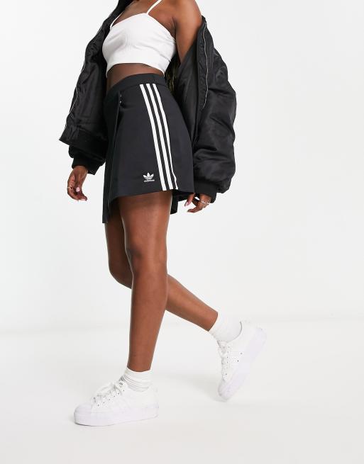 Adidas three sale stripe skirt