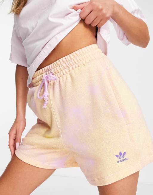 Adidas tie sale dye shorts womens