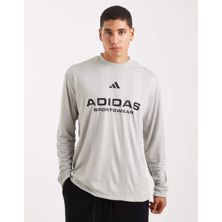 adidas Originals Tiro long sleeve jersey in grey | ASOS