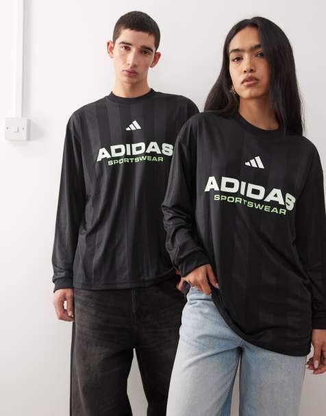 adidas Originals - Tiro - Maglia a maniche lunghe nera - view 1